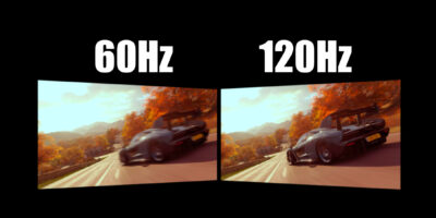 60hz vs 120hz, se la fonte lo permette o i filtri di movimento sono attivi i 120hz del pannello mostrano immagini in movimento più nitide