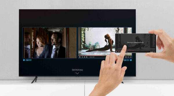 il Samsung multi view permette di vedere contemporaneamente 2 tipi di contenuto