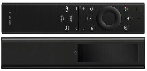 Samsung Smart Remote ora ha il tasto Disney Plus e il tasto MultiView supportato dai modelli Qled a salire, rimane invariata la ricarica solare o tramite USB C